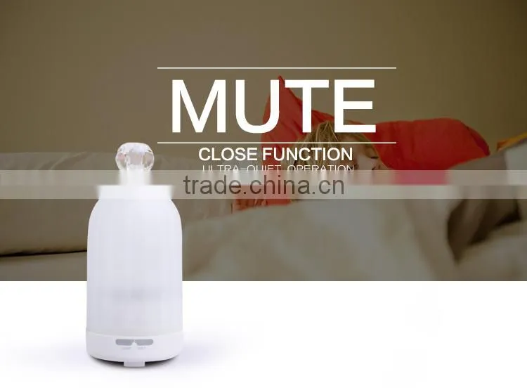 colorful LED light aromatherapy glass diffuser /essential oil portable air humidifier