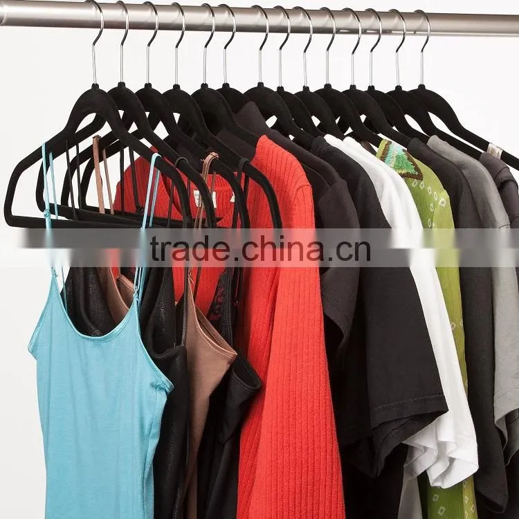 Black Flocked Suit Hanger Basic Item