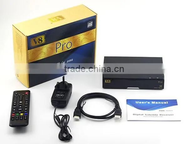 NEW! v8 PRO dvb-c/dvb-d2/dvb-t2 set top box with free IPTV,cccam,newcammd ,supprot free porn video for italy Uk market