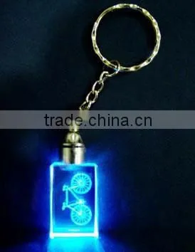2016 Ball shape laser crystal keychain for gifts