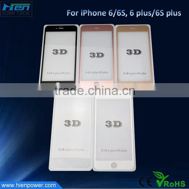 99% transparent tempered float glass screen protector for iphone 6s