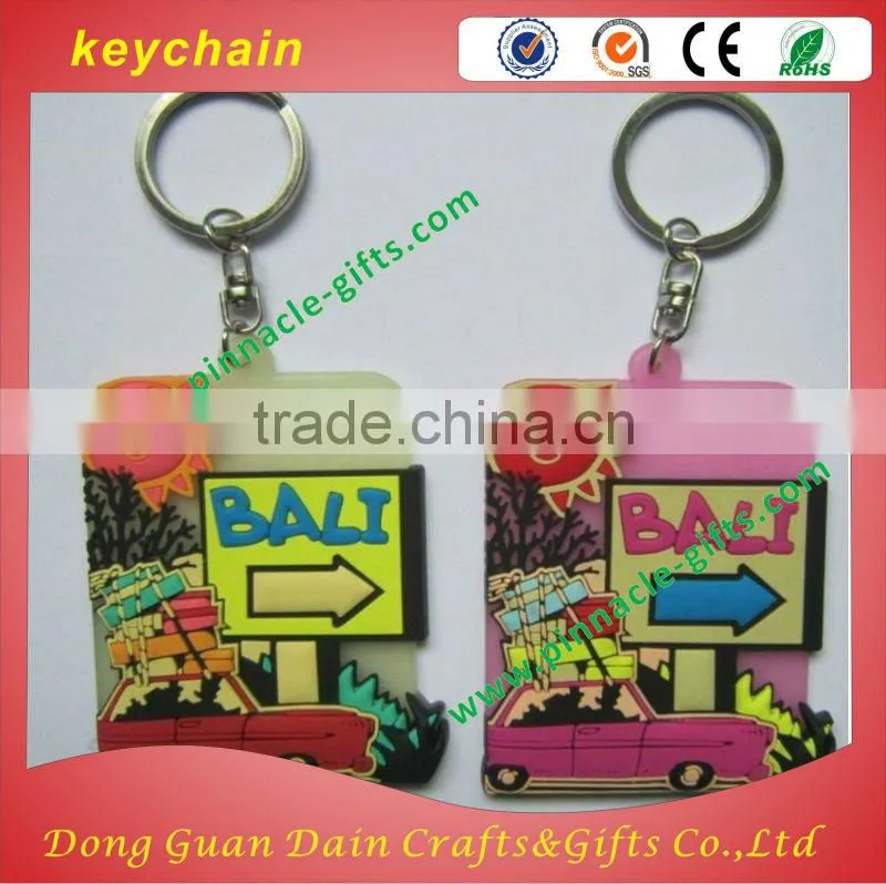 custom design PVC keychain,metal key chain