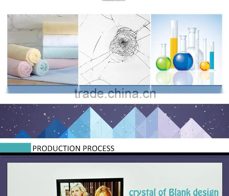 2016 wholesale Sublimation Crystal /crystal printing for office decoration BSJ-17