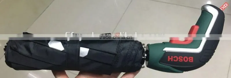 2016 Auto open and close aluminum foldable gun custom shape umbrella