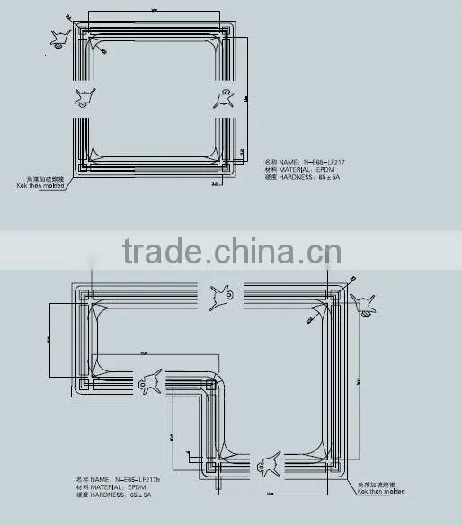 EPDM frame for glass & door
