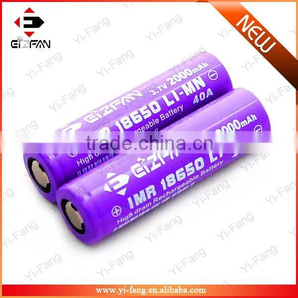 efan vaped batteries 18650 2000mAh 3.7v EFAN battery Most Powerful battery