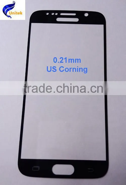 Premium Quality lower factory price Perfect For samsung s6 Gorilla silk printing tempered glass screen protector