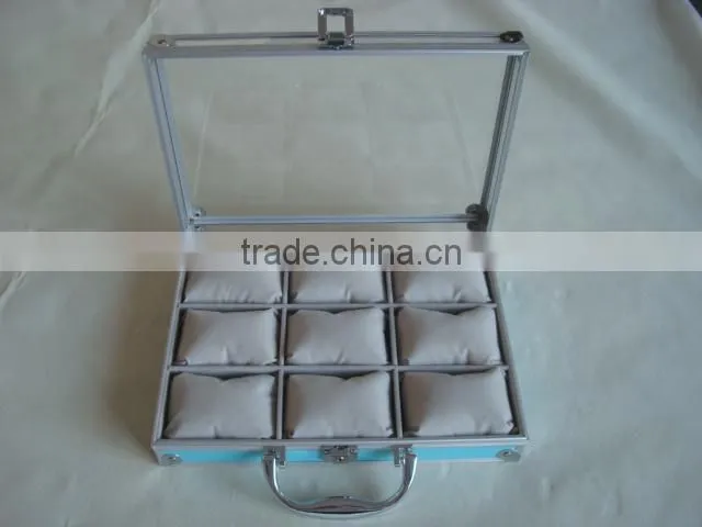 Men watch case,watch case,aluminum burl watch box
