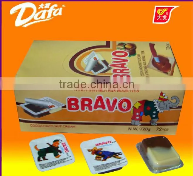 bravo 10g chocolate cup chocolate jam candy food