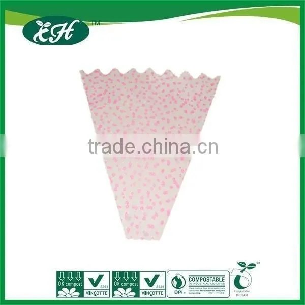 wholesale promotional custom plastic hanging flower bag
