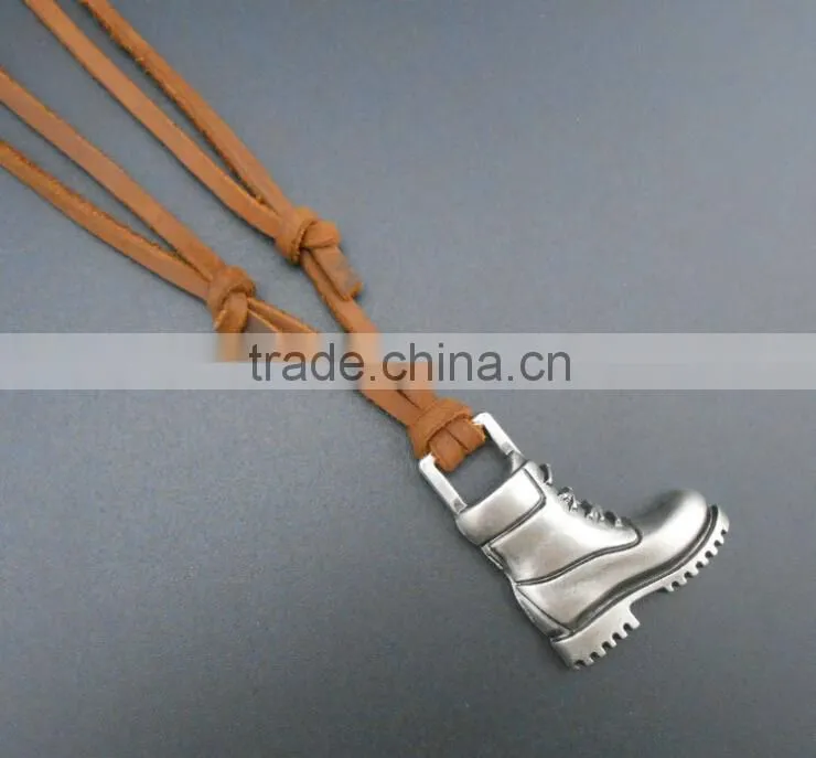 Shoes accessories leather necklace restoring ancient ways