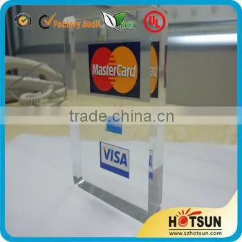 engraved acrylic brand block/engraved acrylic block/solid acrylic block