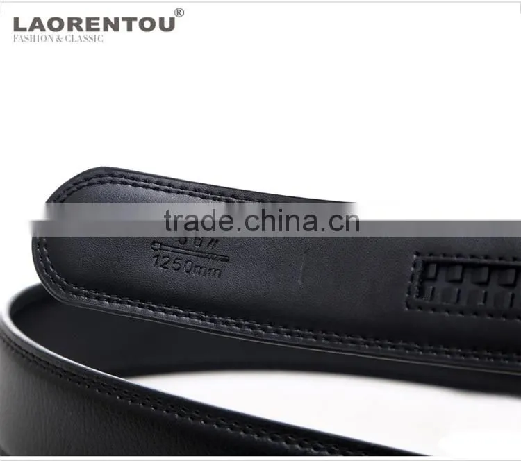 wholesale leather belt strap automatic buckle leather belt black leather belt