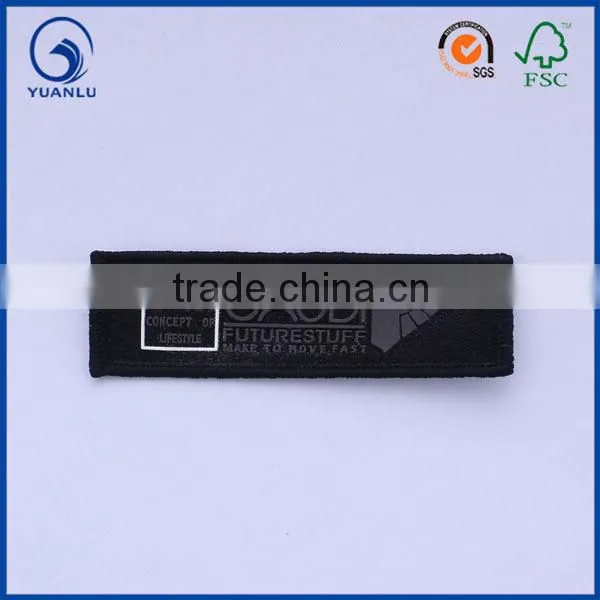 cheap custom sew on embroidery clothing badge