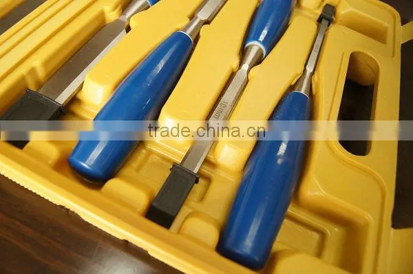 6PCS PLASTIC BOX WOOD CHISEL SET