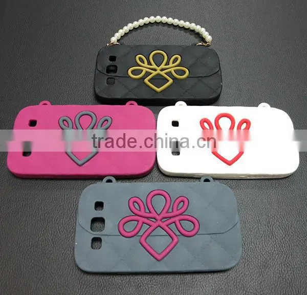 Silicone Cliche Case for iPhone 5 Decorated with Metal Studs