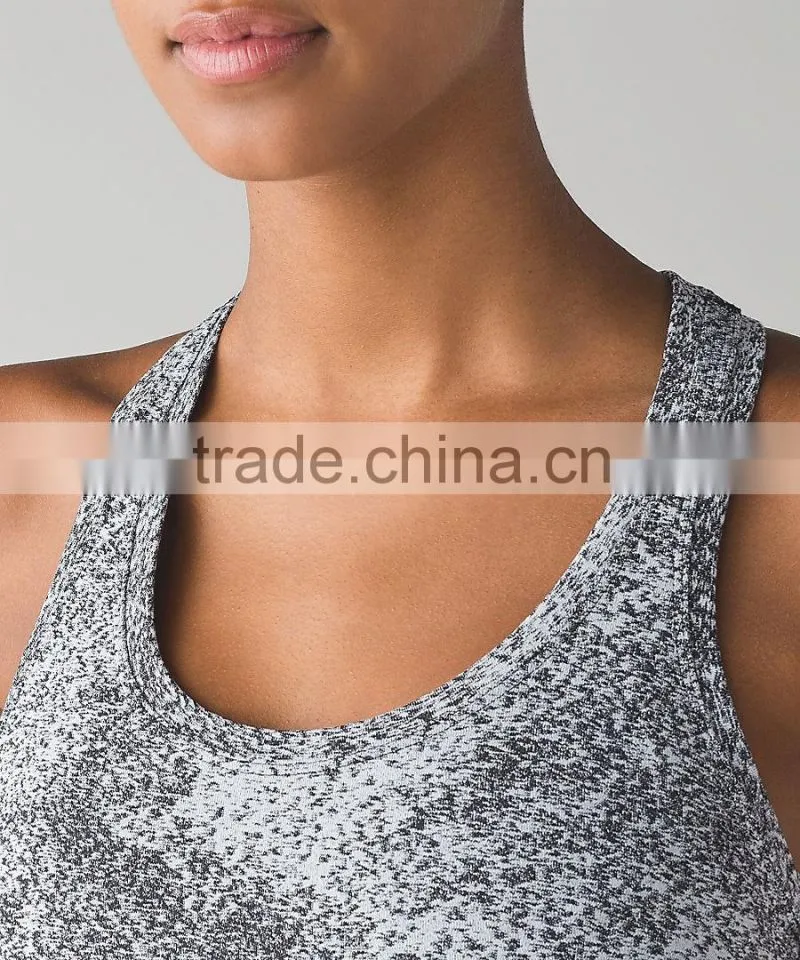 Ladies custom fitness women tank top women gym singlet