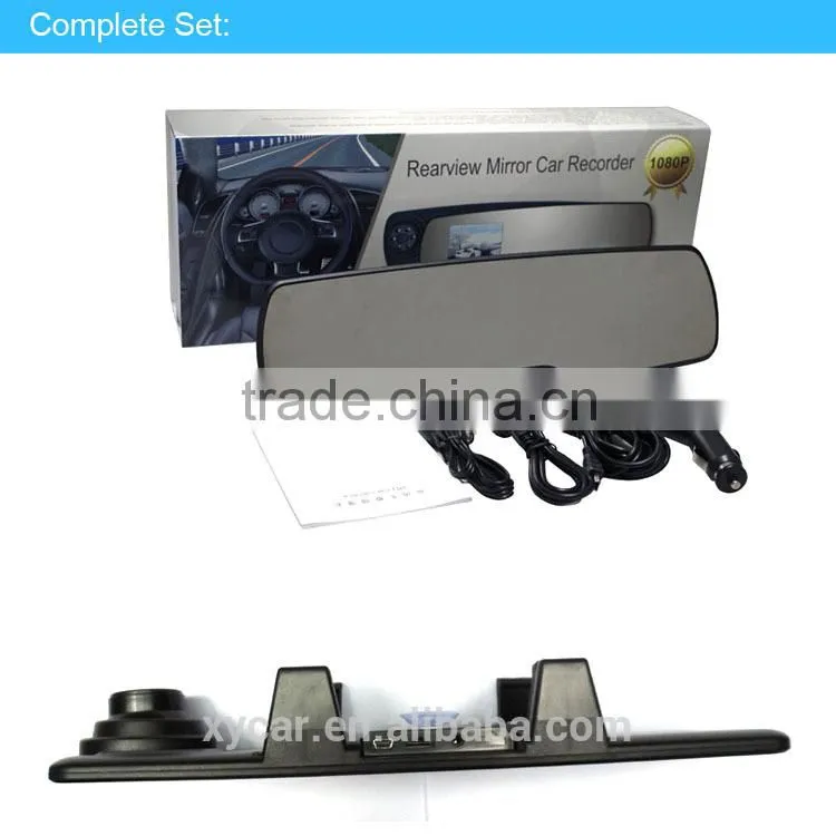 1080p hd Car Rearview Mirror DVR Full HD 1080P camera DVR XY-9618LDVR