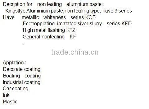 Non-leafing aluminium pigment
