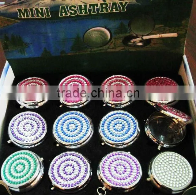 Mini Metal Ashtray Portable Pocket Ashtray Metal Pocket Handy Smoking Ashtray