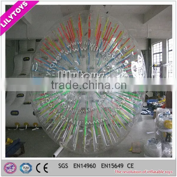 SGS lead free China manufacturer best selling colorful inglatable winky zorb ball