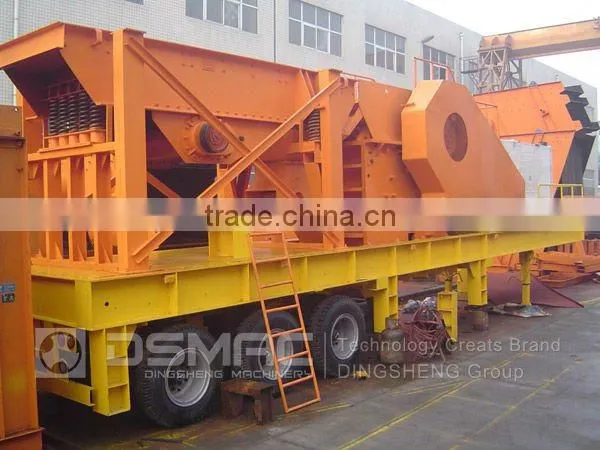 High Productivity Tyre Mobile Crusher for Tunisia