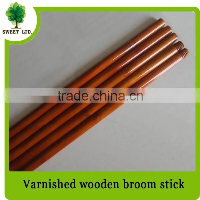 Broom&Dustpan varnished wooden handle for broom from china manufacturer