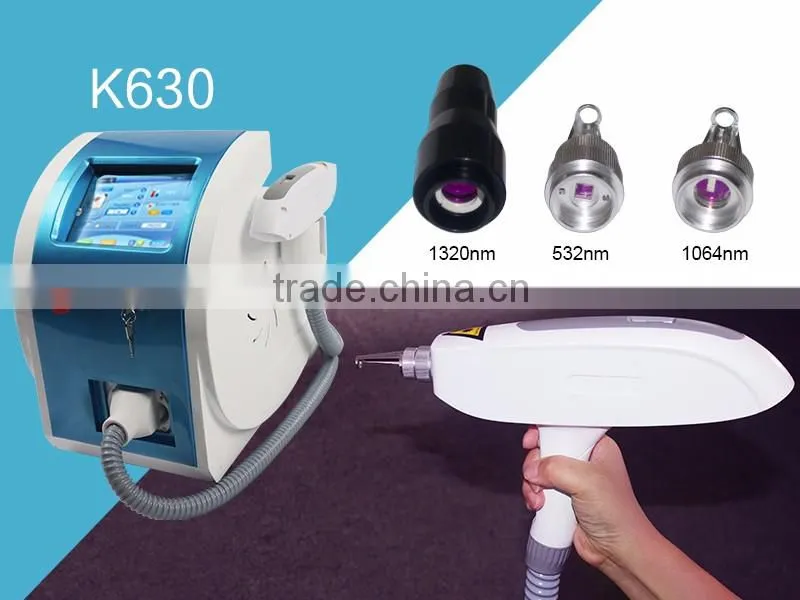 Newest design beauty equipment Q-switched ND YAG laser eyeliner washing tattoo removal laser
