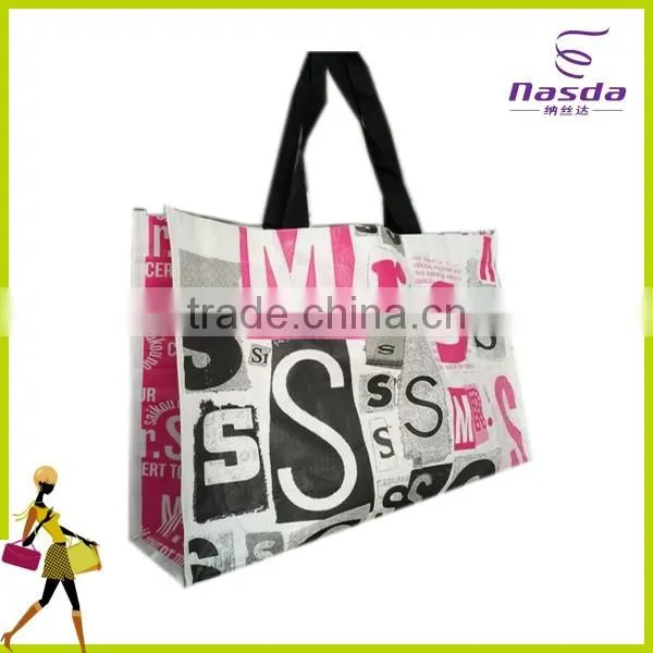 laminated pp non woven shopping bag