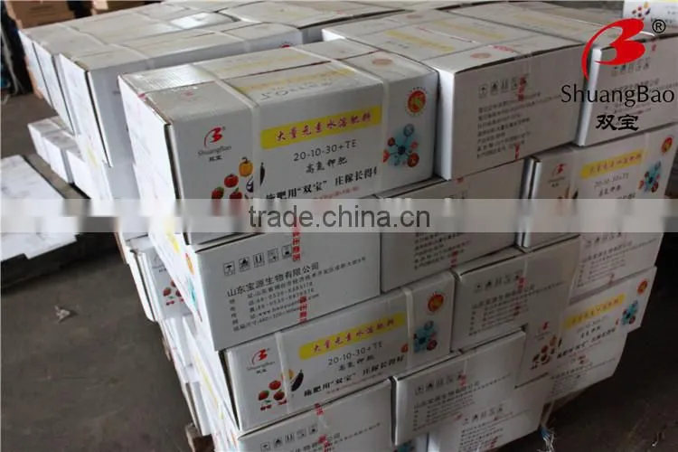 Best Selling 100 Water Soluble Fertilizer 20-10-30+TE