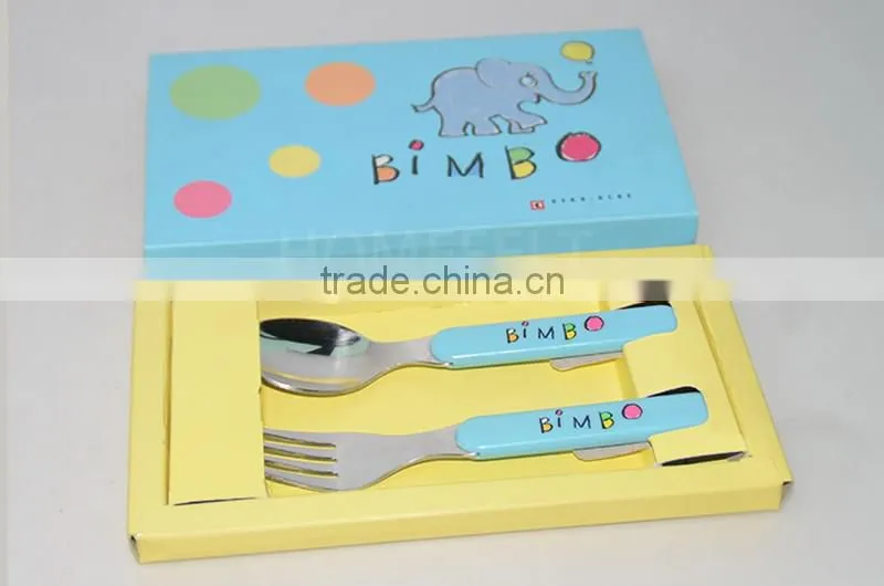 new products plastic handle flatware baby sets