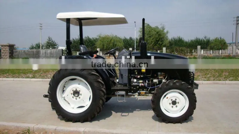 Compact garden turf tyre black tractor, 40HP, 4WD, can fit with 4in1 loader, backhoe, slasher, post hole digger.
