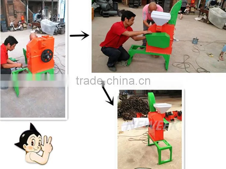 Neweek small farm corn stalk green grass chaff cutter crusher
