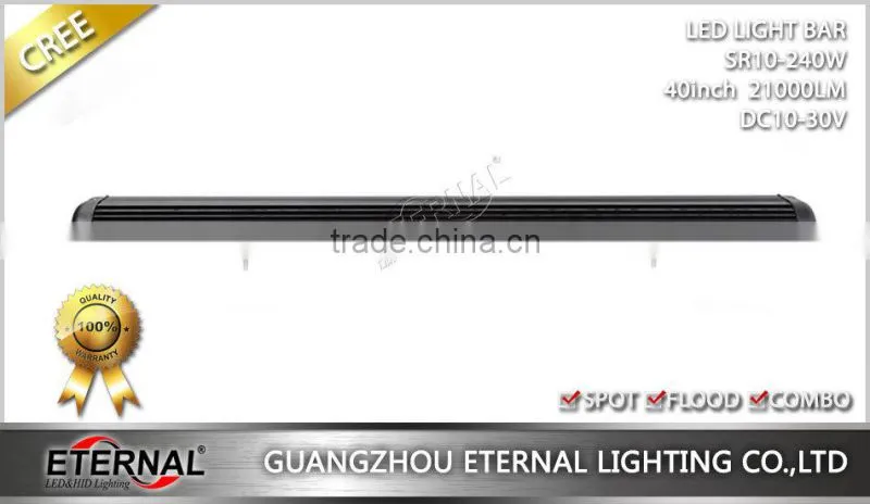240W 40" 4WD wrangler rubicon offroad equipments 4x4 ATV buggy vehicles boat high power waterproof led work light bar