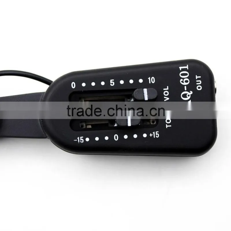 AQ-601 12hole Magnetic Sound Hole 38"/39"/40"/41" Acoustic Guitar Pickup Transducer with Volume Tone Tuner Audio Cable