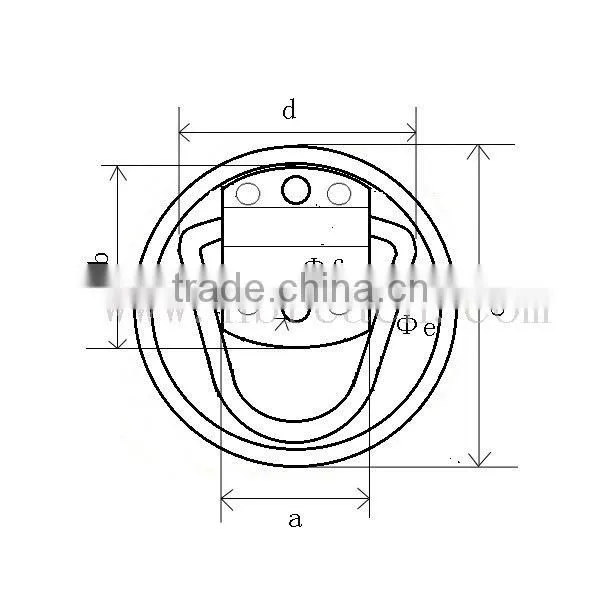 Lashing Ring Recessed Tie Down,Floor Ring,D Ring