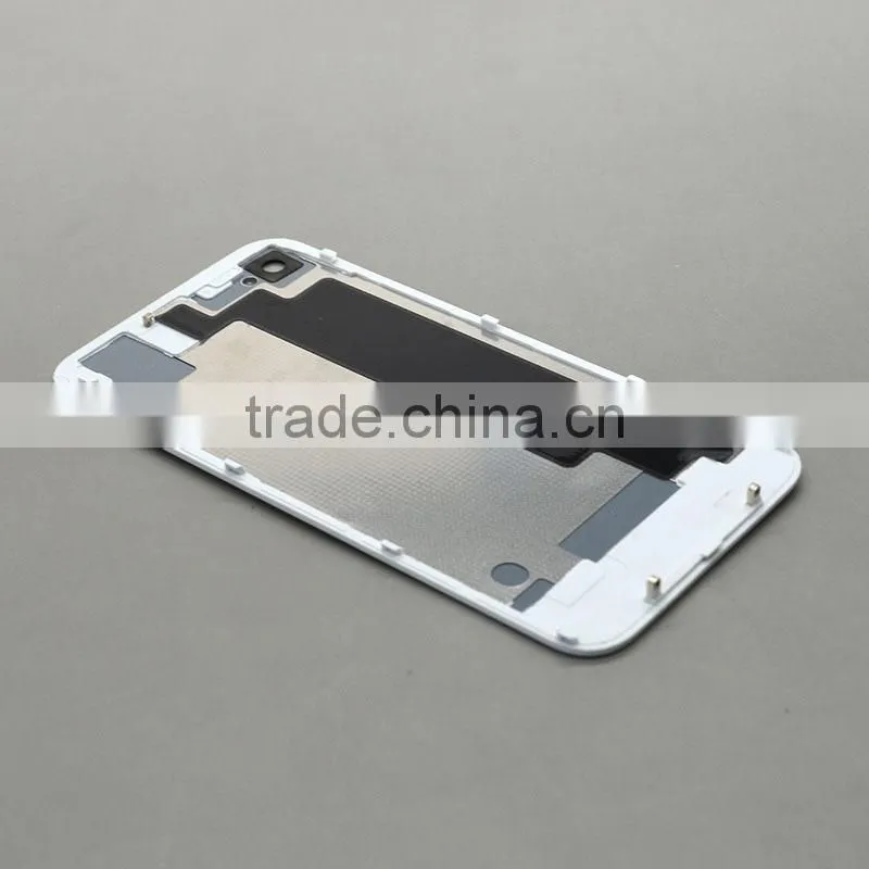 Tempered glass Back cover for iphone 4s replacement back cover housing White