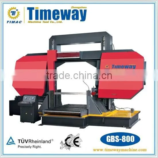 Big Sized Semi-automatic Horizontal Metal Band Sawing Machine (GBS-800)
