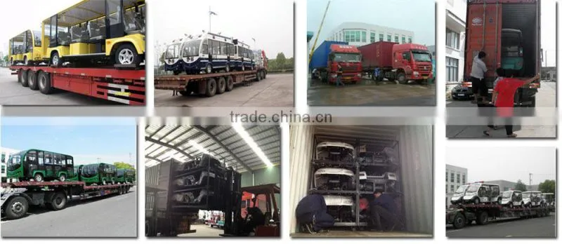 Trackless Train with high climbing capacity