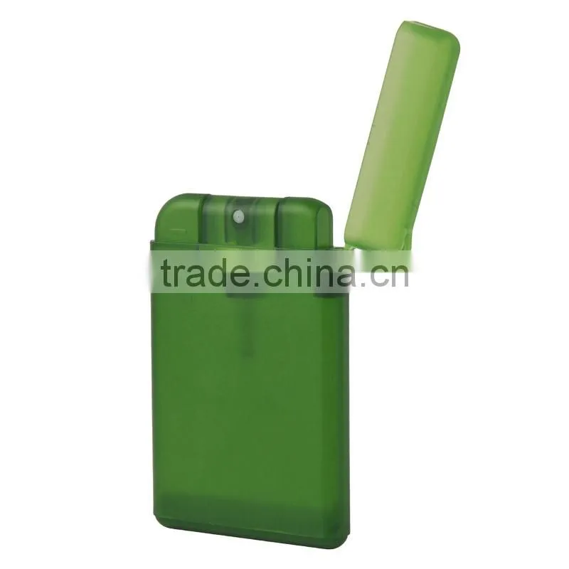 Plastic pp credit card sprayer 20ml pocket sprayer size 20ml