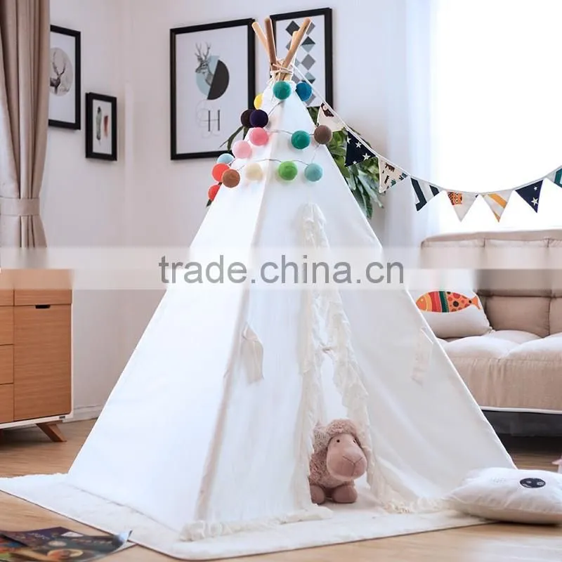 Canvas Material and Soft Toy Style indoor children play kids tipi tent