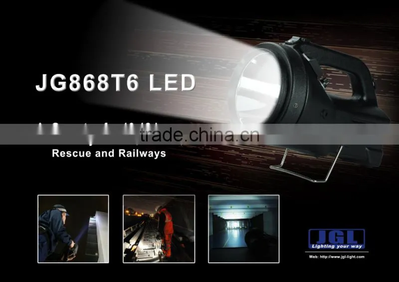 New arrival !!railway battery handheld spotlight 35W HID hand held search light