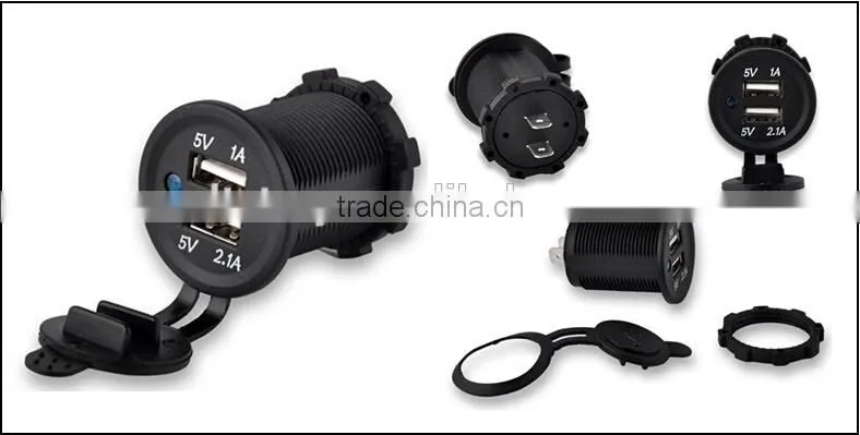 Double USB charger for car