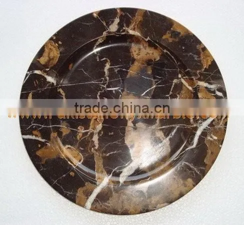FINE QUALITY MARBLE PLATES HANDICRAFTS