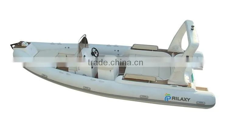 Rilaxy 7.0m 23ft sun bathing wide semi rigid inflatable boat RIB700