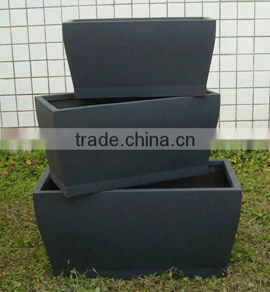 2013 Big Garden Planters Flower Pots Plant Pots Container with Tray QL-13001 3pcs/set