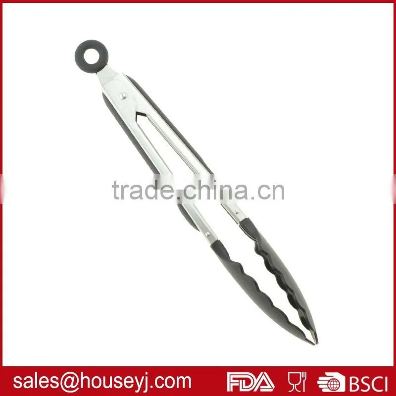 10 inch high quality stainless steel bread tongs food tongs kitchen serving tongs