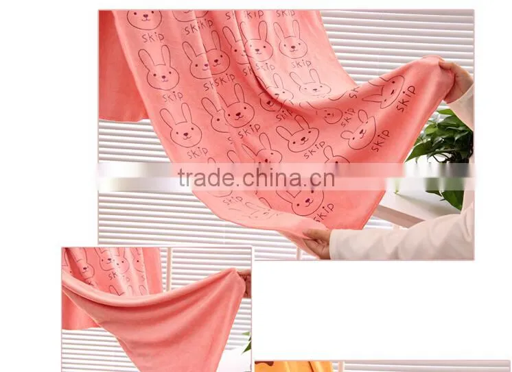Q036 Cheap Promotional Fruit color cartoon bath microfiber towel
