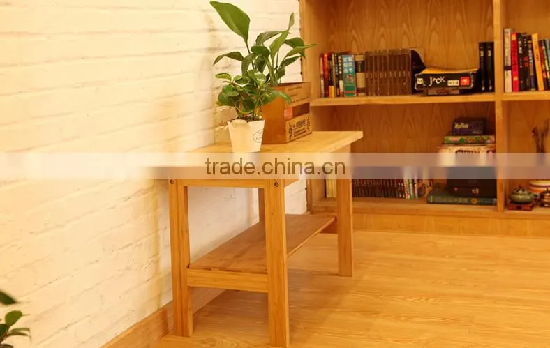 Low moq low price size customized solid wood zakka rack