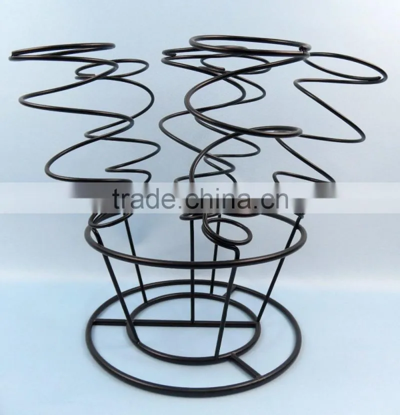 Bottle Bouquet Wine Rack, Black - 6 Bottle